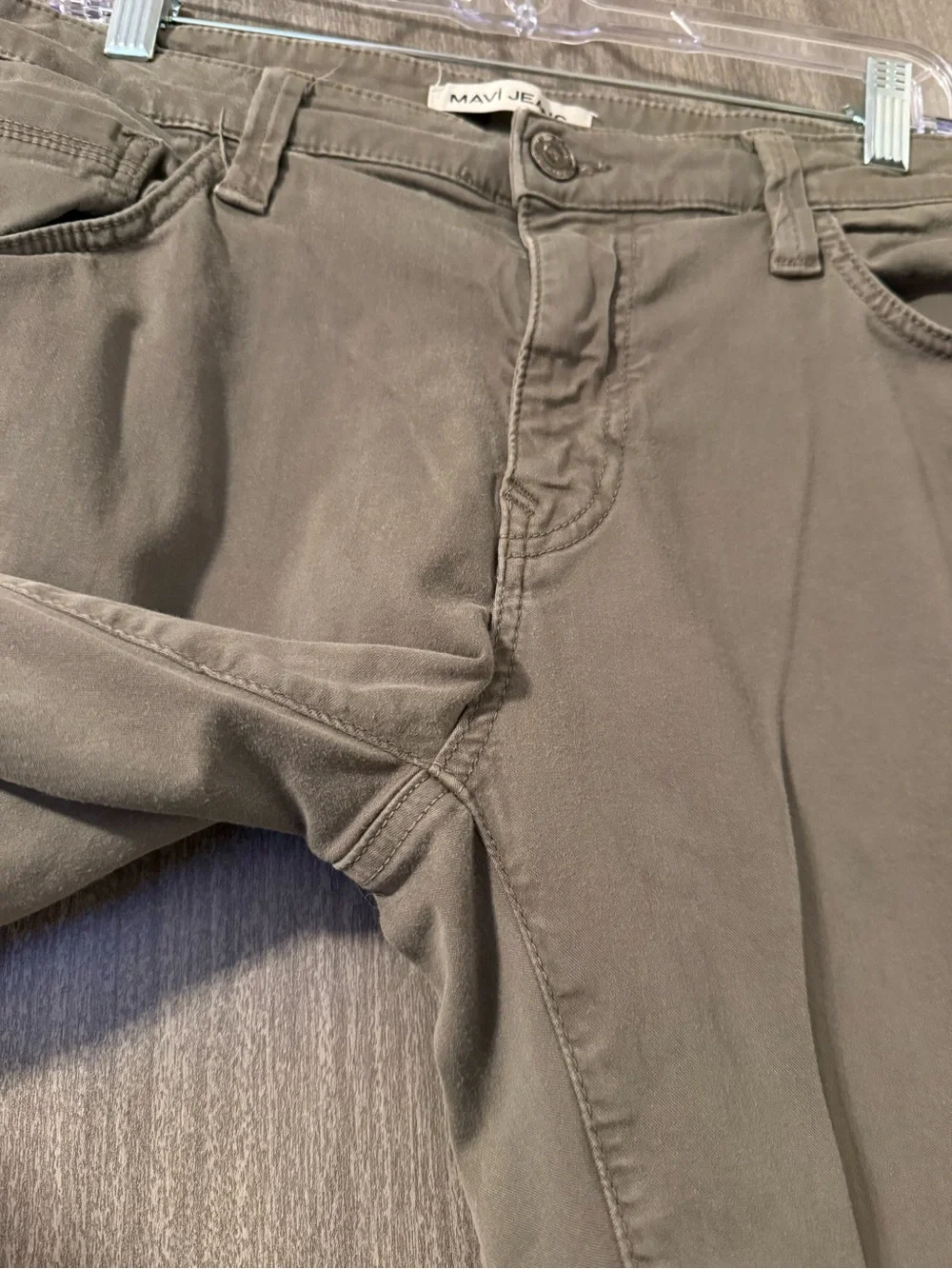 Mavi Men's Olive/Tan Straight Leg Chinos